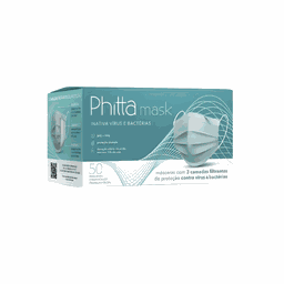 Máscara Descartável Tripla Proteção Phitta Mask 50 Unidades - 2