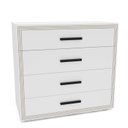 Ver imagem 4 de Cômoda Organizadora 90cm com 4 Gavetas 240832 Linha Valência Politorno