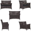 Ver imagem 5 de 2 Sofá Área e Mesa Igapó Alumínio Pintura Marrom Corda Náutica Estofado Impermeável Almofada 12 Tram