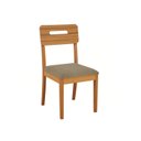 Ver imagem 1 de Conjunto 2 Cadeiras Estofadas Lila Madeira Maciça