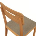 Ver imagem 3 de Conjunto 2 Cadeiras Estofadas Lila Madeira Maciça