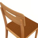 Ver imagem 3 de Conjunto 2 Cadeiras Estofadas Lila Madeira Maciça