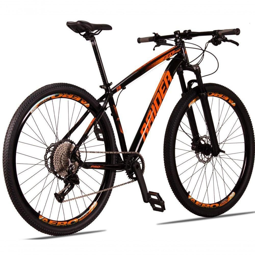 Bicicleta 29 Raider Z3X Pro 12V Preto+Laranja | MadeiraMadeira