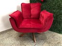 Ver imagem 4 de Poltrona Decorativa Giratória 1 Lugar Vermelho 1043 Ana