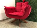 Ver imagem 5 de Poltrona Decorativa Giratória 1 Lugar Vermelho 1043 Ana
