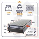 Ver imagem 5 de Cama Box Molas Ensacadas Alpine Solteiro 88x188 King House
