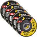 Ver imagem 1 de Disco Lixa Flap Cônico 115mm Grão 36 Madeira Aço Desbaste | 05 Un