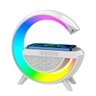 Luminária Bluetooth Caixa de Som Carregador Indução Rgb 15w - 11