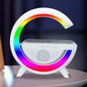Luminária Bluetooth Caixa de Som Carregador Indução Rgb 15w - 1
