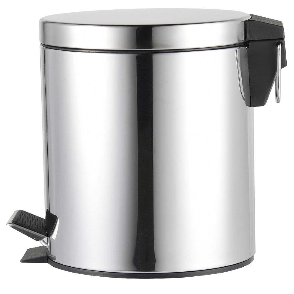 Lixeira Em Inox Com Pedal 3 Litros PRIZI Cromada - 3