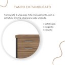 Ver mais imagens de Armário Baixo para Escritório 2 Portas 3 Gavetas Preto/Nogal Artany