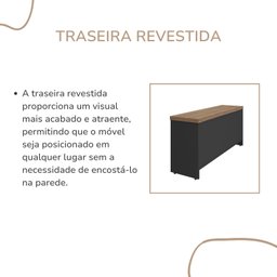 Armário Baixo para Escritório 2 Portas 3 Gavetas - 10