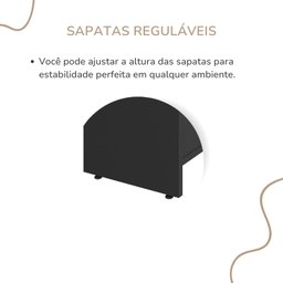 Armário Baixo para Escritório 2 Portas 3 Gavetas - 12