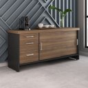 Ver imagem 2 de Armário Baixo para Escritório 2 Portas 3 Gavetas