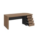 Ver imagem 5 de Escrivaninha Mesa Escritório Robusta e Funcional 4 Gavetas Lado Direito