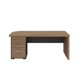 Mesa Executiva Premium para Escritório 4 Gavetas Elegante e Funcional - 3