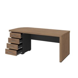 Mesa Executiva Premium para Escritório 4 Gavetas Elegante e Funcional - 14