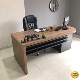 Mesa Executiva Premium para Escritório 4 Gavetas Elegante e Funcional - 15