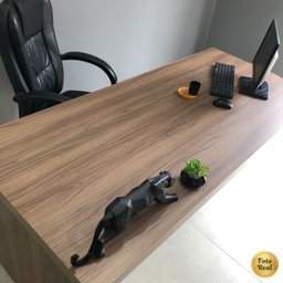 Mesa Executiva Premium para Escritório 4 Gavetas Elegante e Funcional - 20