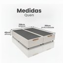 Ver imagem 4 de Base Baú Blindada Bi-Partida Queen com Pistões a Gás e Amplo Espaço Interno