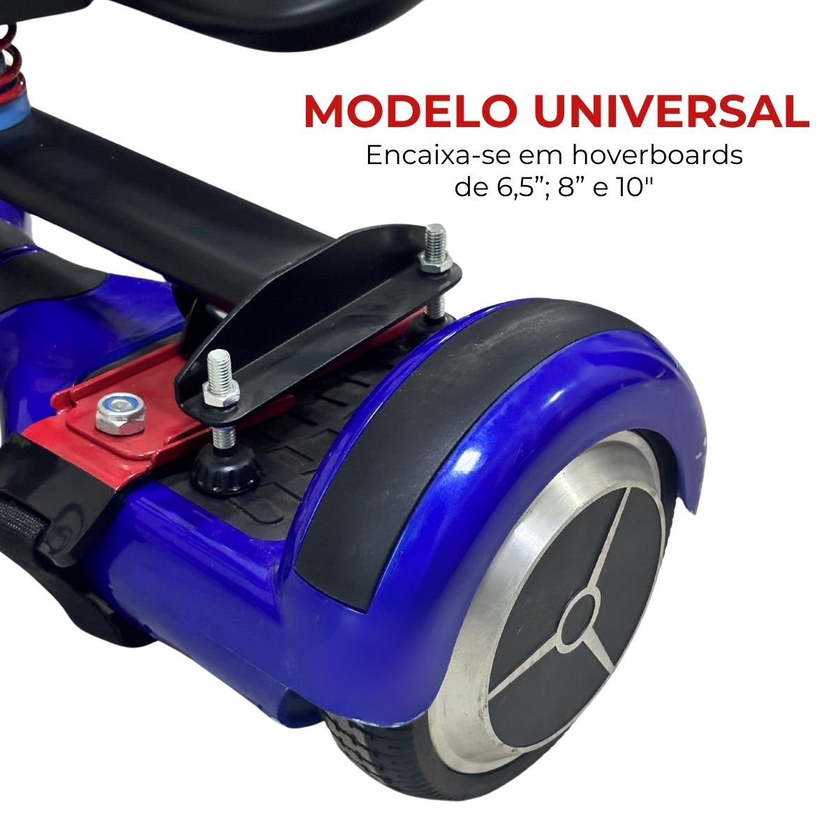 Carrinho para Hoverboard Hoverkart Universal com Encosto e Volante Carrinho de Rolimã Manobras Amort - 8