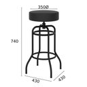 Ver imagem 3 de Banqueta Giratória para Sala de Jantar Marina