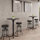 Ver imagem 1 de Banqueta Giratória para Sala de Jantar Marina Preto