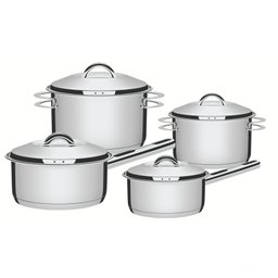 Jogo de Panelas Tramontina Solar em Aço Inox com Fundo Triplo 4 Peças Tramontina - 1
