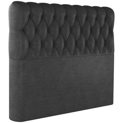 Cabeceira Queen 158 cm Vegas Veludo Preto Soon