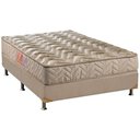 Ver imagem 1 de Cama Box Casal: Colchão Espuma D33 Paropas Pasquale + Base CRC Suede Clean(138x188)