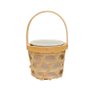 Cachepot Branco com Cesta Decorativo - 1