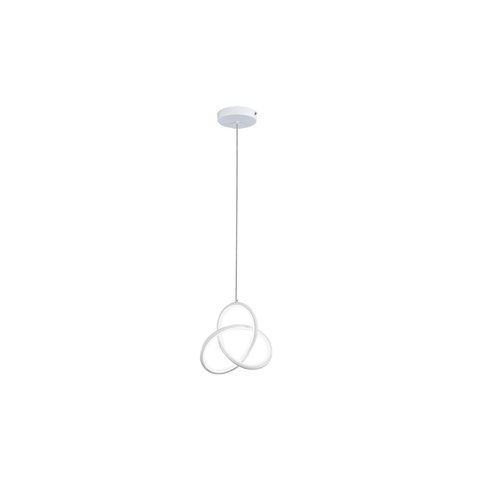 Luminária de Teto Pendente Catar Branco Led Taschibra 15w 3000k Luz Quente