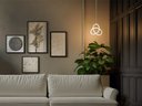 Ver imagem 3 de Luminária de Teto Pendente Catar Branco Led Taschibra 15w 3000k Luz Quente