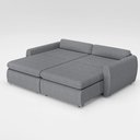 Ver imagem 6 de Sofá sem Caixa Retrátil Reclinável Charlie 2,10m Linho Pet Friendly D28 Vira Cama Casal Moderno Cinz
