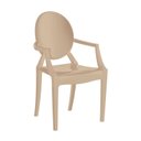 Ver imagem 3 de Conjunto 8 Cadeiras de Plástico Polipropileno Empilhável Wind Plus Marrom/Cappuccino