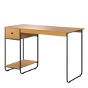 Ver imagem 1 de Escrivaninha Home Office Mesa de Estudo Escritório Quarto Gaveta Estilo Industrial Criare Nature