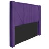 Cabeceira E Baú King 195Cm p/Cama Box - Adj Decor Roxo - 7