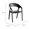 Conjunto 8 Cadeiras de Plástico Polipropileno Empilhável Glass Plus - 4