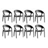 Conjunto 8 Cadeiras de Plástico Polipropileno Empilhável Glass Plus - 2