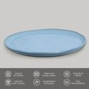 Ver imagem 6 de Conjunto 8 Peças Pratos Rasos Fundos Bio Breeze Porto Brasil Cerâmica Azul Mesa Posta