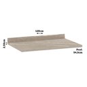Ver imagem 2 de Tampo para Balcão de 120cm em Mdp 25mm Luciane Quartzo Beige