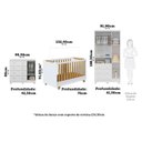 Ver imagem 3 de Quarto de Bebê com Guarda-Roupa 3 Portas Cômoda e Berço 4EM1 Minicama 100% MDF Mike Espresso Móveis Branco/Brilho/Amêndoa