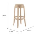 Ver imagem 4 de Conjunto 4 Banquetas em Polipropileno Shine Plus