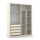 Ver imagem 3 de Guarda Roupa Infantil Tutto New 4 Portas Off White - Matic Móveis