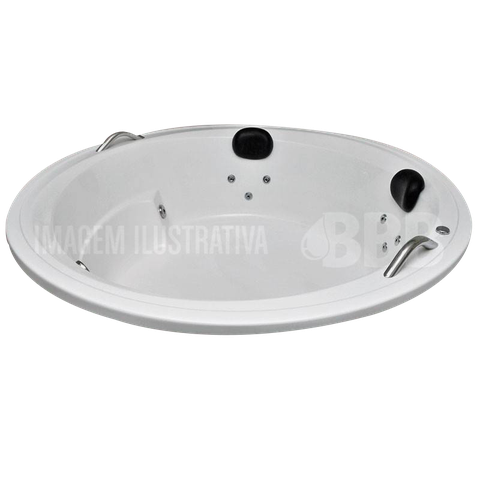 Banheira Redonda Malibu COMPLETA com hidro em acrílico  220V