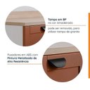 Ver imagem 7 de Lavanderia Modulada 3 Peças 2 Armários Aéreos 4 Portas 1 Balcão Arizona CabeCasa MadeiraOriginals
