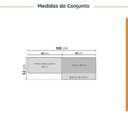 Ver imagem 5 de Lavanderia Modulada 3 Peças 2 Armários Aéreos 4 Portas 1 Balcão Arizona CabeCasa MadeiraOriginals