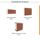 Ver imagem 6 de Lavanderia Modulada 3 Peças 2 Armários Aéreos 4 Portas 1 Balcão Arizona CabeCasa MadeiraOriginals
