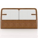 Ver imagem 3 de Cabeceira Cama Box Queen Estofada 160cm Mali P05 Couríssimo Whisky Bouclê Cru - Lyam Decor