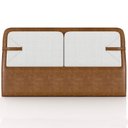 Ver imagem 5 de Cabeceira Cama Box Queen Estofada 160cm Mali P05 Couríssimo Whisky Bouclê Cru - Lyam Decor
